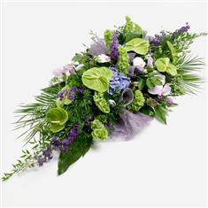 Contemporary Green and Lilac Double Ended Spray