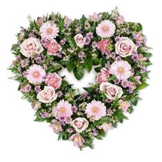 Open Heart in Pink Shades