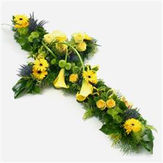 Country Style Open Cross In Yellow