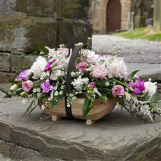 Large Basket Arrangement  in Pink Shades